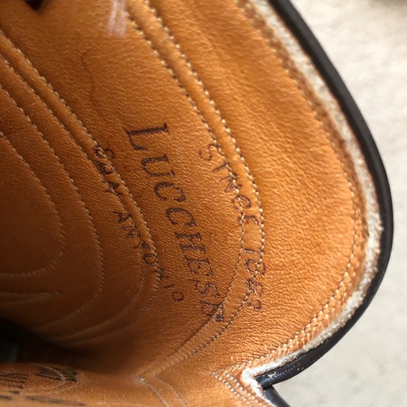 Women’s Vintage brown Lucchese cowboy boots size 8 - Picture 2 of 11